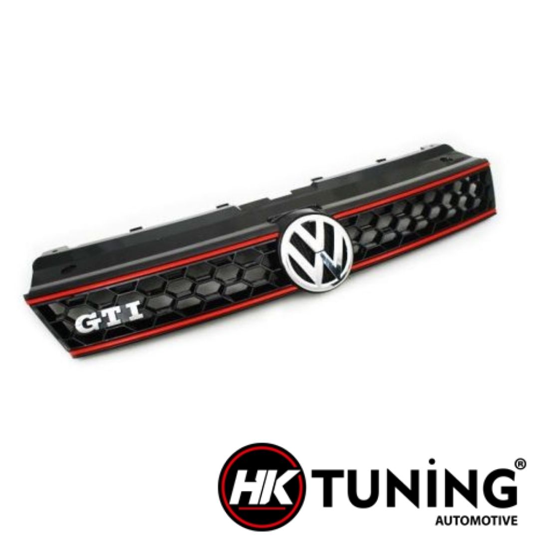Vw Polo 2009-2016 Plastik Kırmızı Şeritli-gti Ön Panjur